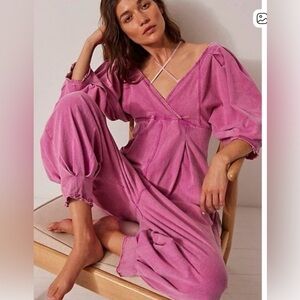 Free people Lotta Love Romper, Size Small, Pink Good Condition!!!